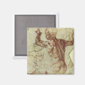 Michelangelo's studie van een Libische Sibille Magneet (Voorkant / Achterkant)