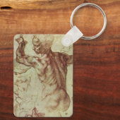 Michelangelo's studie van een Libische Sibille Sleutelhanger (Achterkant)
