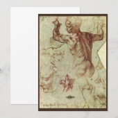 Michelangelo's Studie van een Libische Sibylle (Voorkant / Achterkant)