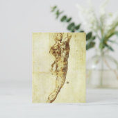 Michelangelo's studie voor de slag bij Cascina Briefkaart (Staand voorkant)