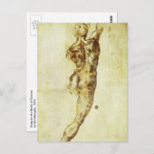 Michelangelo's studie voor de slag bij Cascina Briefkaart (Voorkant / Achterkant)
