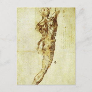 Michelangelo's studie voor de slag bij Cascina Briefkaart