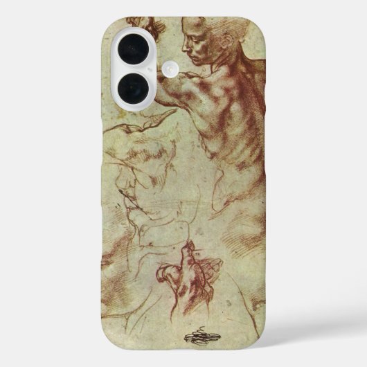 Michelangelo's Studie voor een Libische Sibylle Case-Mate iPhone Case (Achterkant)