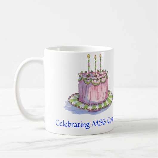michele art, pinkcake, Celebrating MSG Central! Koffiemok (Links)