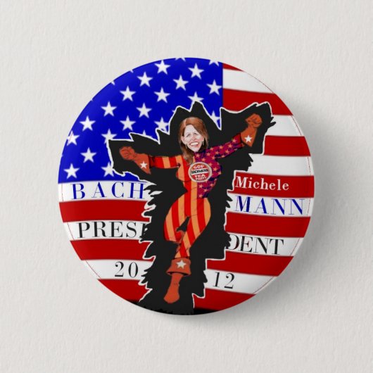 Michele Bachmann 2012 Ronde Button 5,7 Cm (Voorkant)