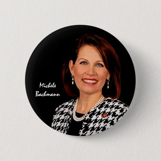 Michele Bachmann Ronde Button 5,7 Cm (Voorkant)