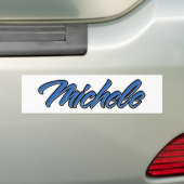 Michele Name blue Aufkleber Sticker Autoaufkleber (Op auto)