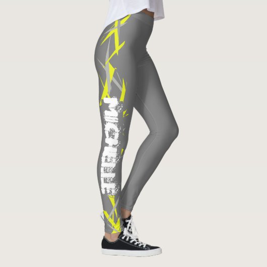 Michelle Add Jouw naam Abstracte Art Leggings (Rechts)