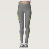 Michelle Add Jouw naam Abstracte Art Leggings (Voorkant)