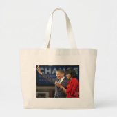 Michelle & Barack Obama Grote Tote Bag (Voorkant)