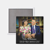 Michelle & Barack Obama maakte Amerika al geweldig Magneet (Voorkant / Achterkant)