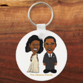 Michelle & Barack Obama sleutelhanger (Voorkant)