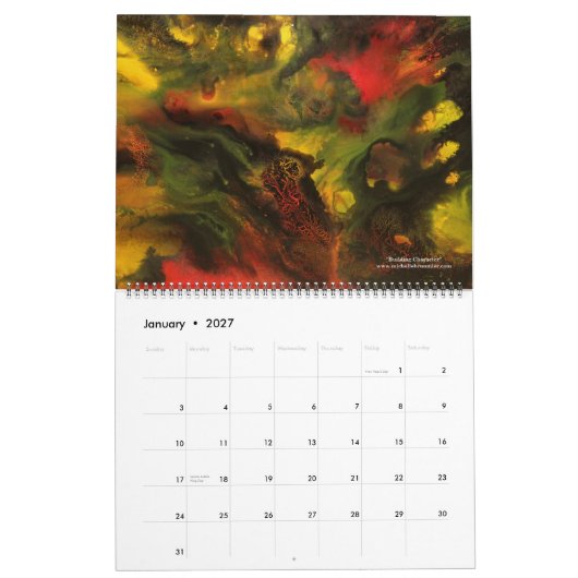 Michelle Brunmier 2012 Agenda (groot) Kalender (Jan 2027)