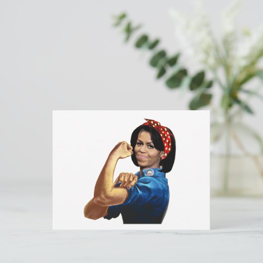 MICHELLE DE RIVETER BRIEFKAART (Staand voorkant)