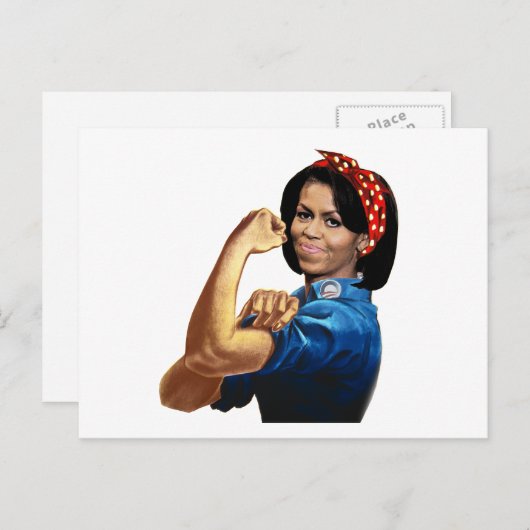 MICHELLE DE RIVETER BRIEFKAART (Voorkant / Achterkant)