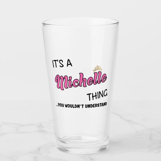 Michelle ding dat je niet zou begrijpen glas (Voorkant)