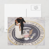 Michelle en Barack Obama Briefkaart (Voorkant / Achterkant)