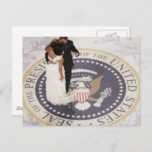 Michelle en Barack Obama Briefkaart (Voorkant / Achterkant)