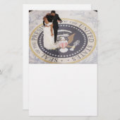 Michelle en Barack Obama Briefpapier (Voorkant / Achterkant)