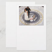 Michelle en Barack Obama Briefpapier (Voorkant / Achterkant)