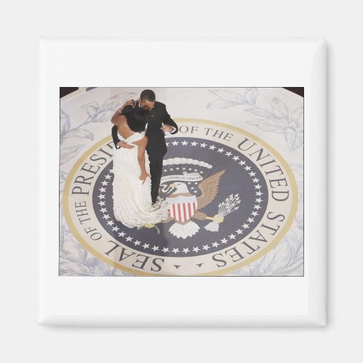 Michelle en Barack Obama Magneet (Voorkant)