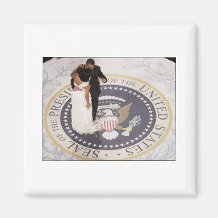 Michelle en Barack Obama Magneet