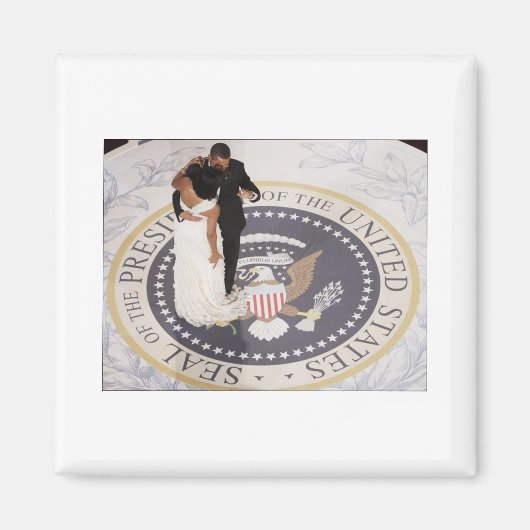 Michelle en Barack Obama Magneet (Voorkant)