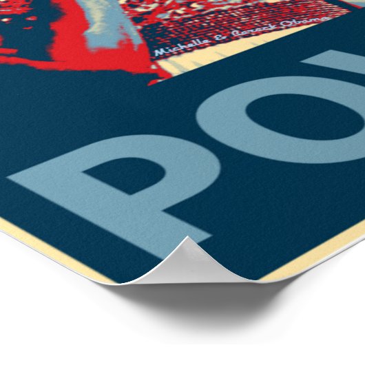 Michelle en Barack Obama Poster (Hoek)