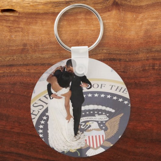 Michelle en Barack Obama Sleutelhanger (Voorkant)