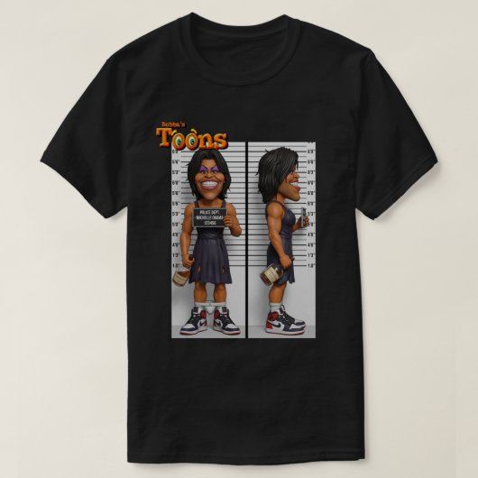 MICHELLE "GROTE MIKE" OBAMA T-SHIRT (Design voorkant)