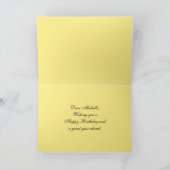 Michelle Happy Birthday Rood, Geel en Witte Roos Kaart (Binnen)