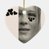 Michelle Heart Herz Keramisch Ornament (Achterkant)