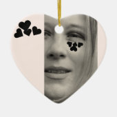 Michelle Heart Herz Keramisch Ornament (Voorkant)