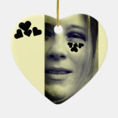 Michelle Heart Herz Keramisch Ornament (Achterkant)