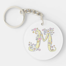 Michelle letter M meisjes naam sleutelhanger