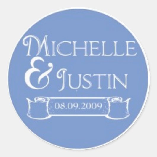 michelle logo ronde sticker (Voorkant)