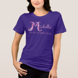Michelle meiden M naam: monogram t-shirt