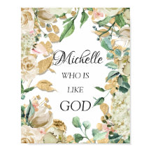 Michelle Name Betekenis Florals Bridal Birthday