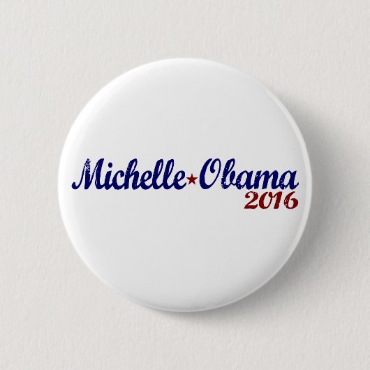 Michelle Obama 2016 Ronde Button 5,7 Cm (Voorkant)