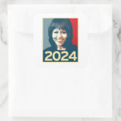 Michelle Obama 2024 Vierkante Sticker (Tas)
