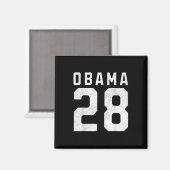 Michelle Obama 2028 voor President nummer 28 Vinta Magneet (Voorkant / Achterkant)