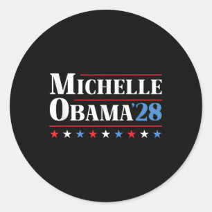 Michelle Obama 2028 voor President Ronde Sticker