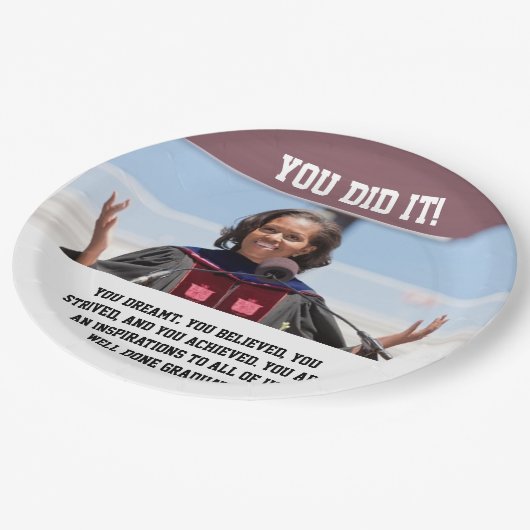 Michelle Obama - Afstuderen Papier Bord YDI (Gekanteld)