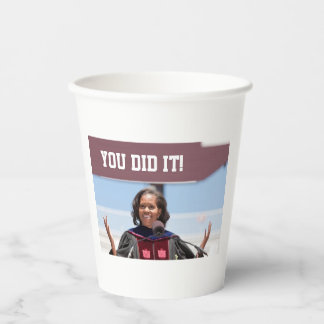 Michelle Obama - Afstuderen papieren beker