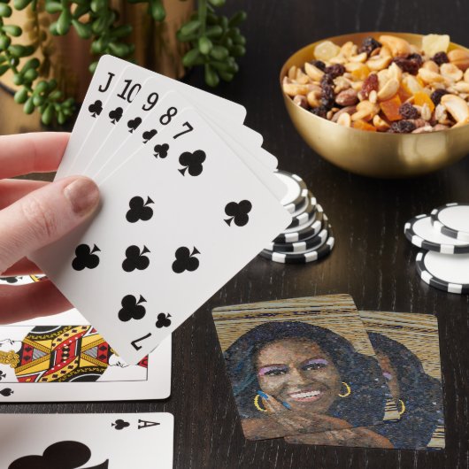 Michelle Obama betaalkaarten Pokerkaarten (Insitu)