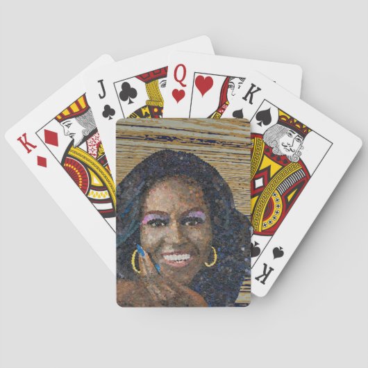 Michelle Obama betaalkaarten Pokerkaarten (Achterkant)