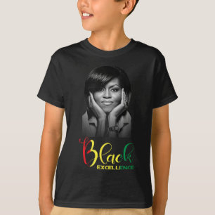 Michelle Obama Black Excellence Black History Mont T-shirt