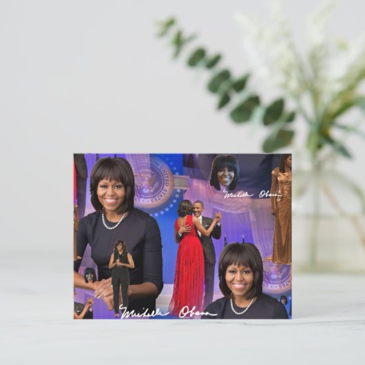 Michelle Obama Briefkaart (Staand voorkant)