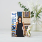 Michelle Obama Briefkaart (Staand voorkant)