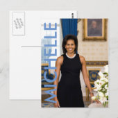 Michelle Obama Briefkaart (Voorkant / Achterkant)